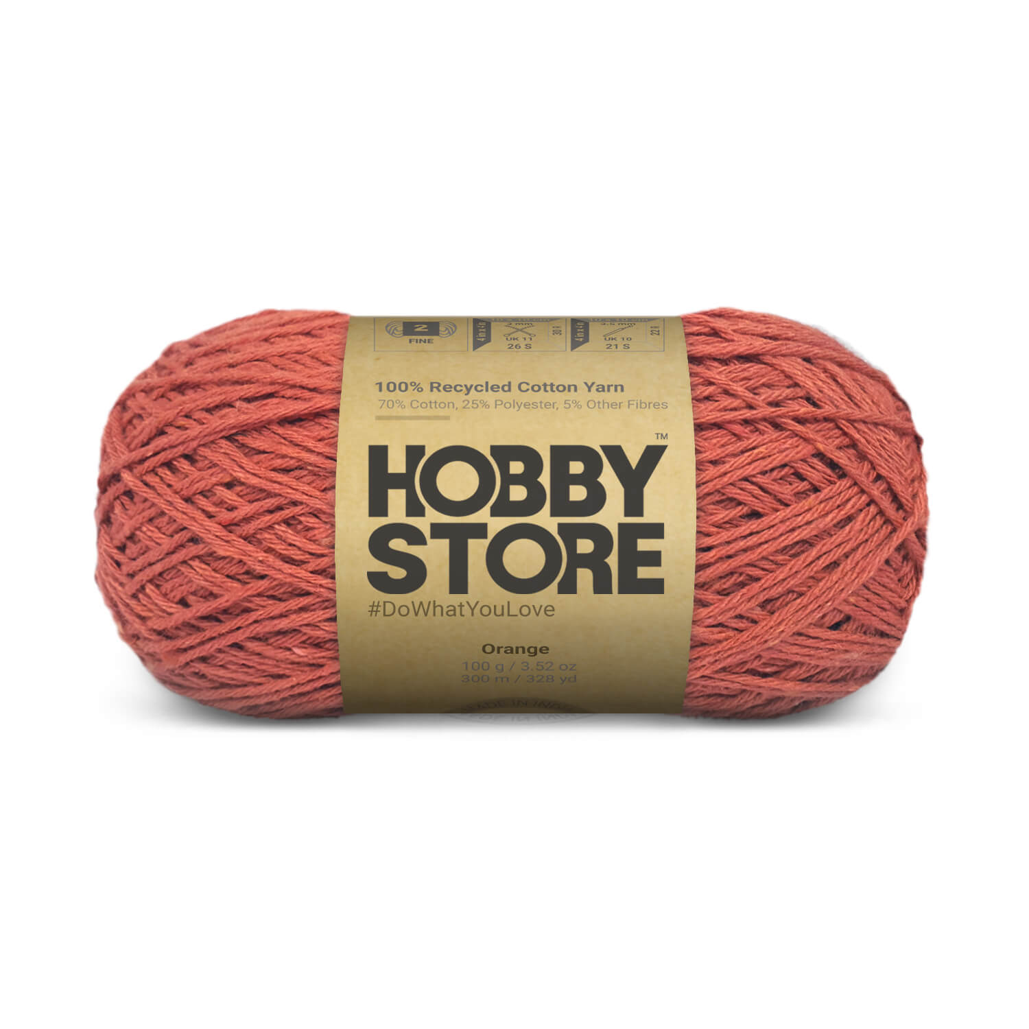 Hobby Store Recycled Cotton Yarn - Orange 8560