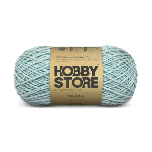 Hobby Store Recycled Cotton Yarn - Pastel Blue 8421