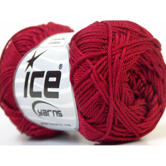 Ice Camilla Cotton Yarn - Burgundy 23953