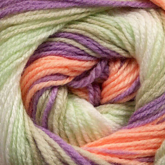 Ice Magic Baby Yarn - Lilac, Peach, Green 50007