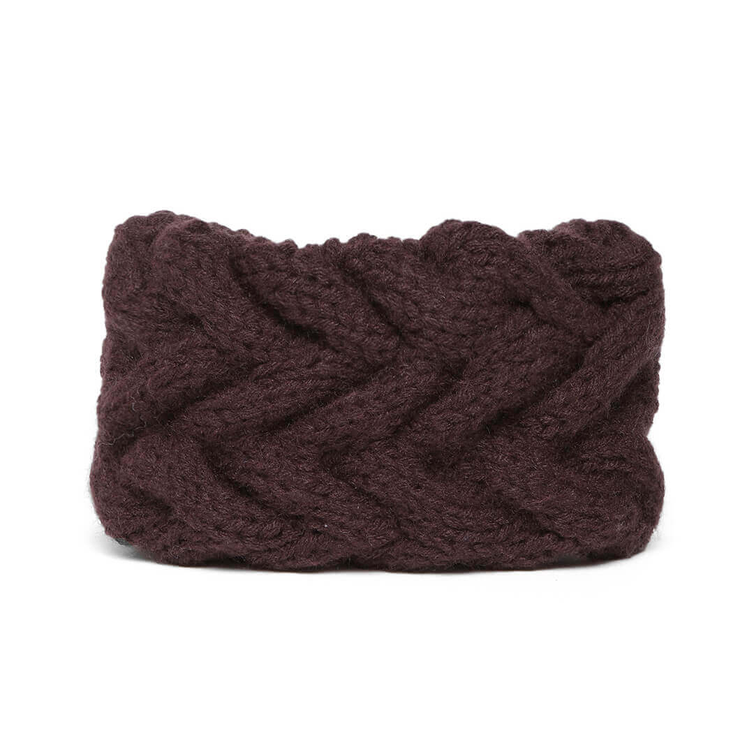 Double Cable Headband - Brown 111