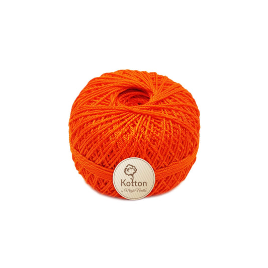 Kotton 3 ply Mercerised Cotton Yarn - Dark Orange 26