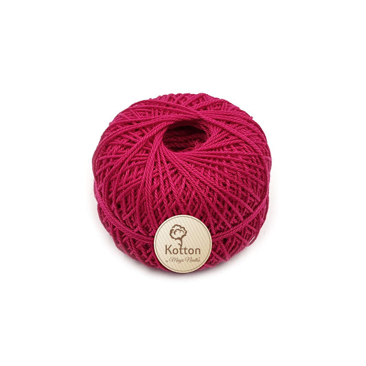 Kotton 3 ply Mercerised Cotton Yarn - Dark Pink 23