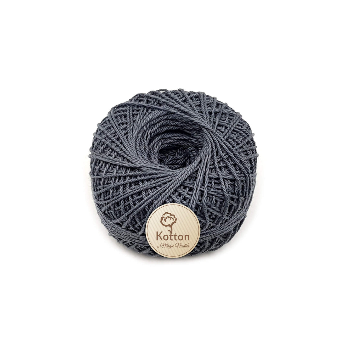Kotton 3 ply Mercerised Cotton Yarn - Dark Grey 11