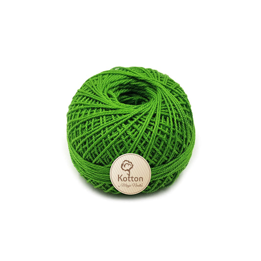 Kotton 3 ply Mercerised Cotton Yarn - Parrot Green 14