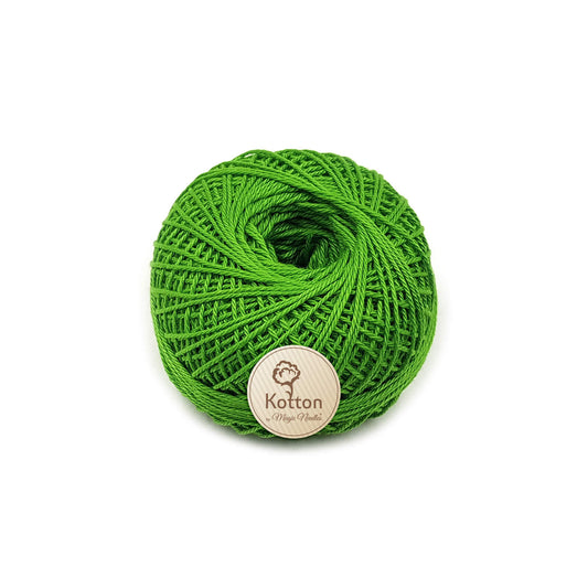Kotton 3 ply Mercerised Cotton Yarn - Parrot Green 14