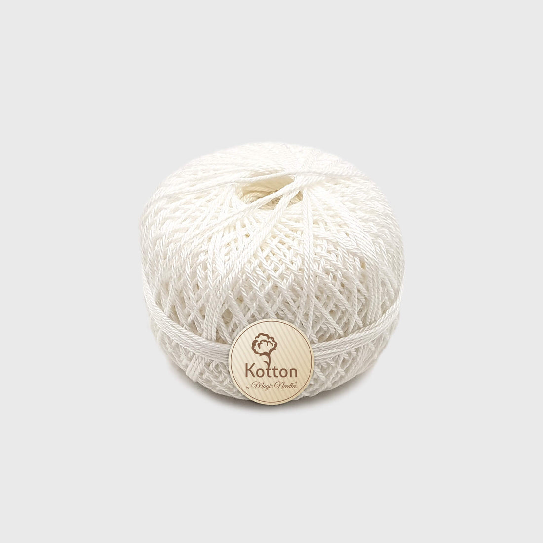 Kotton 3 ply Mercerised Cotton Yarn - White 01
