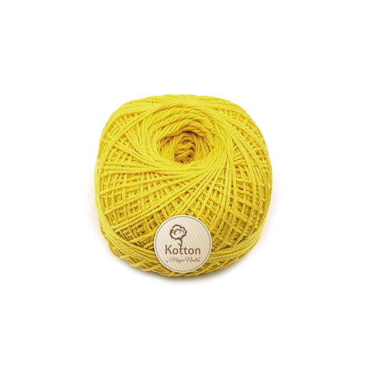 Kotton 3 ply Mercerised Cotton Yarn - Yellow 04