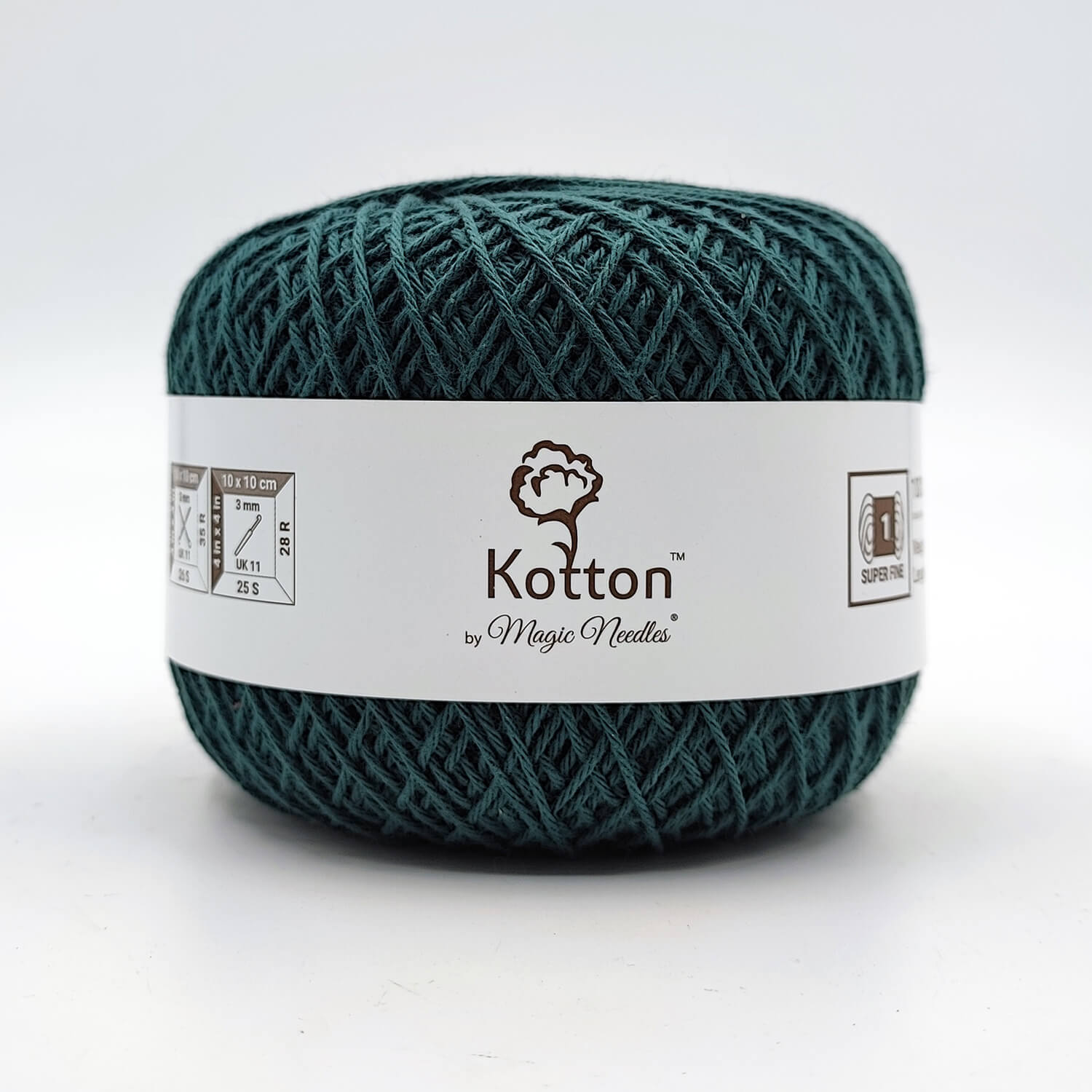 Kotton 4 ply Cotton Yarn - Dark Military Green 57