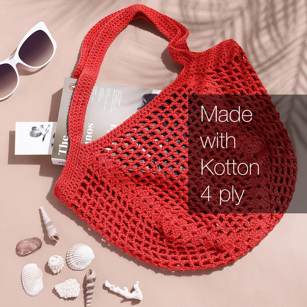 Cotton Yarn by Kotton - 4 ply - Coral Red 27