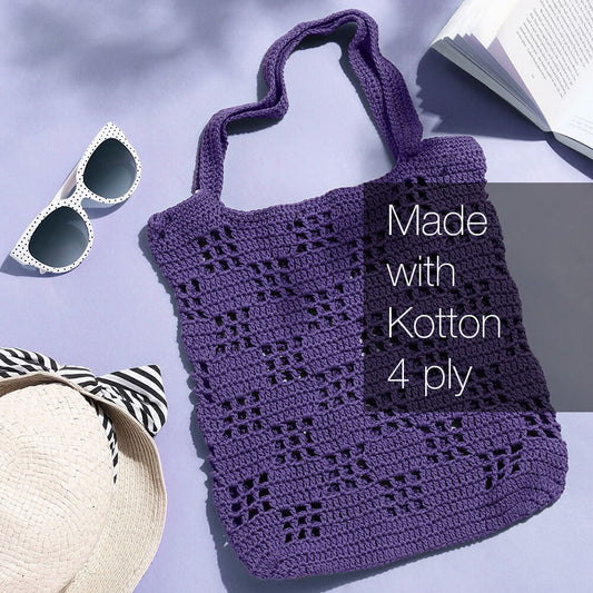 Kotton 4 ply Cotton Yarn - Dark Purple 30