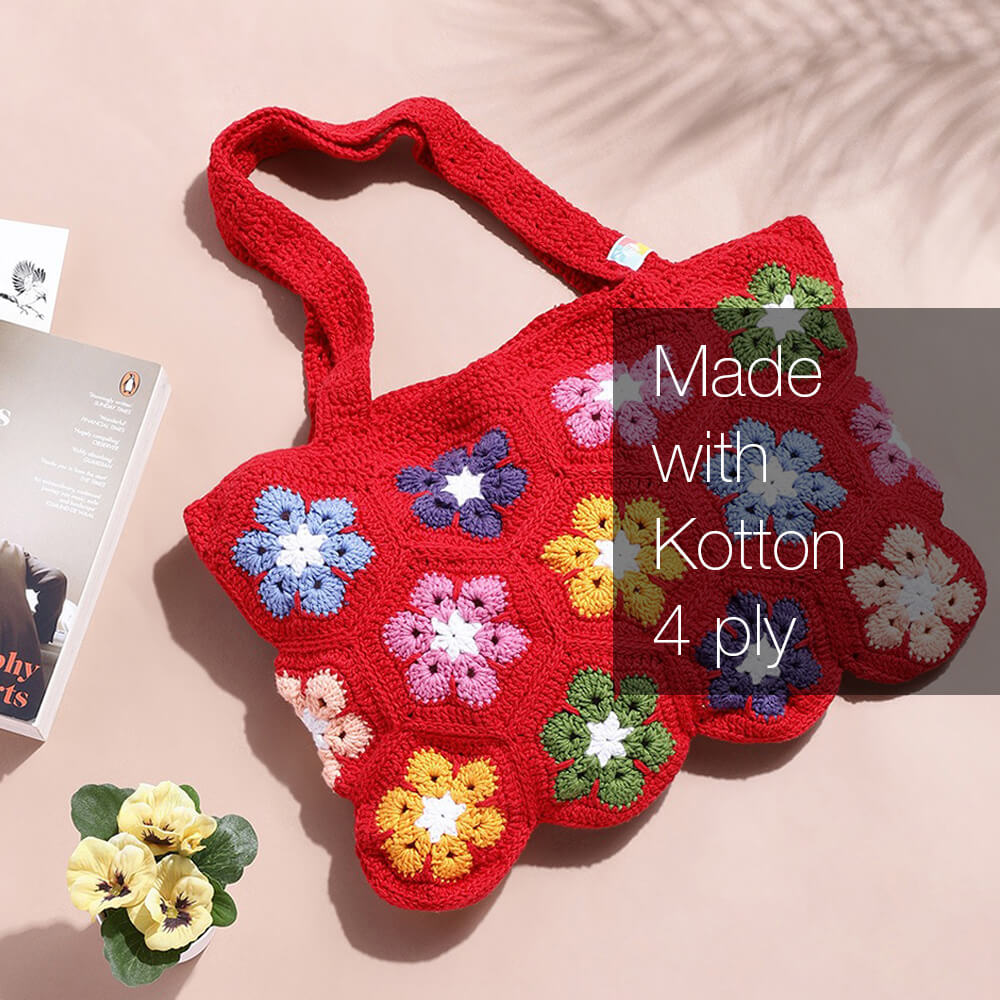 Cotton Yarn by Kotton - 4 ply - Red 10