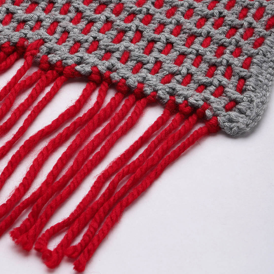 Lace Through Crochet Scarf - 3018