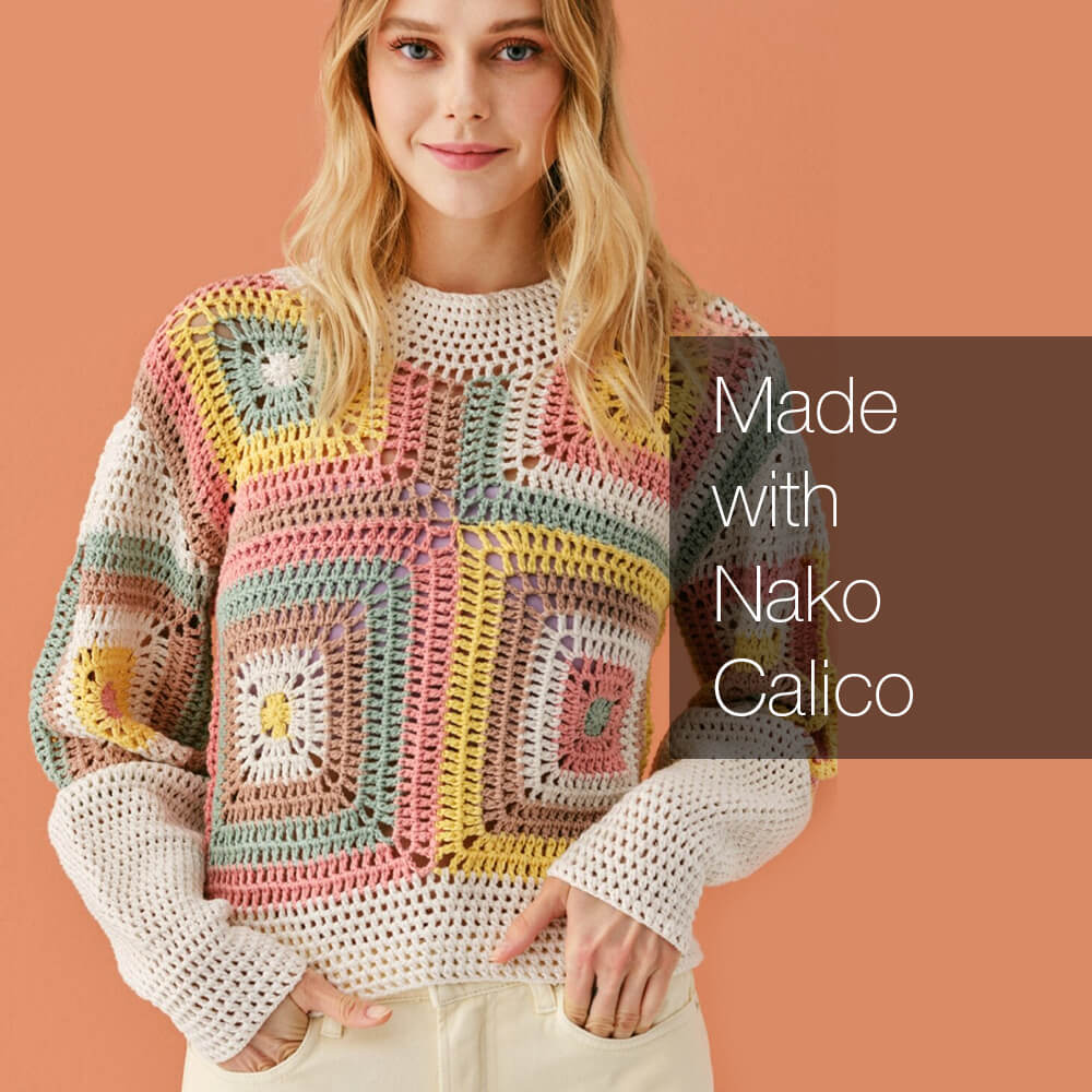 Nako Calico Yarn - Yellow 4285