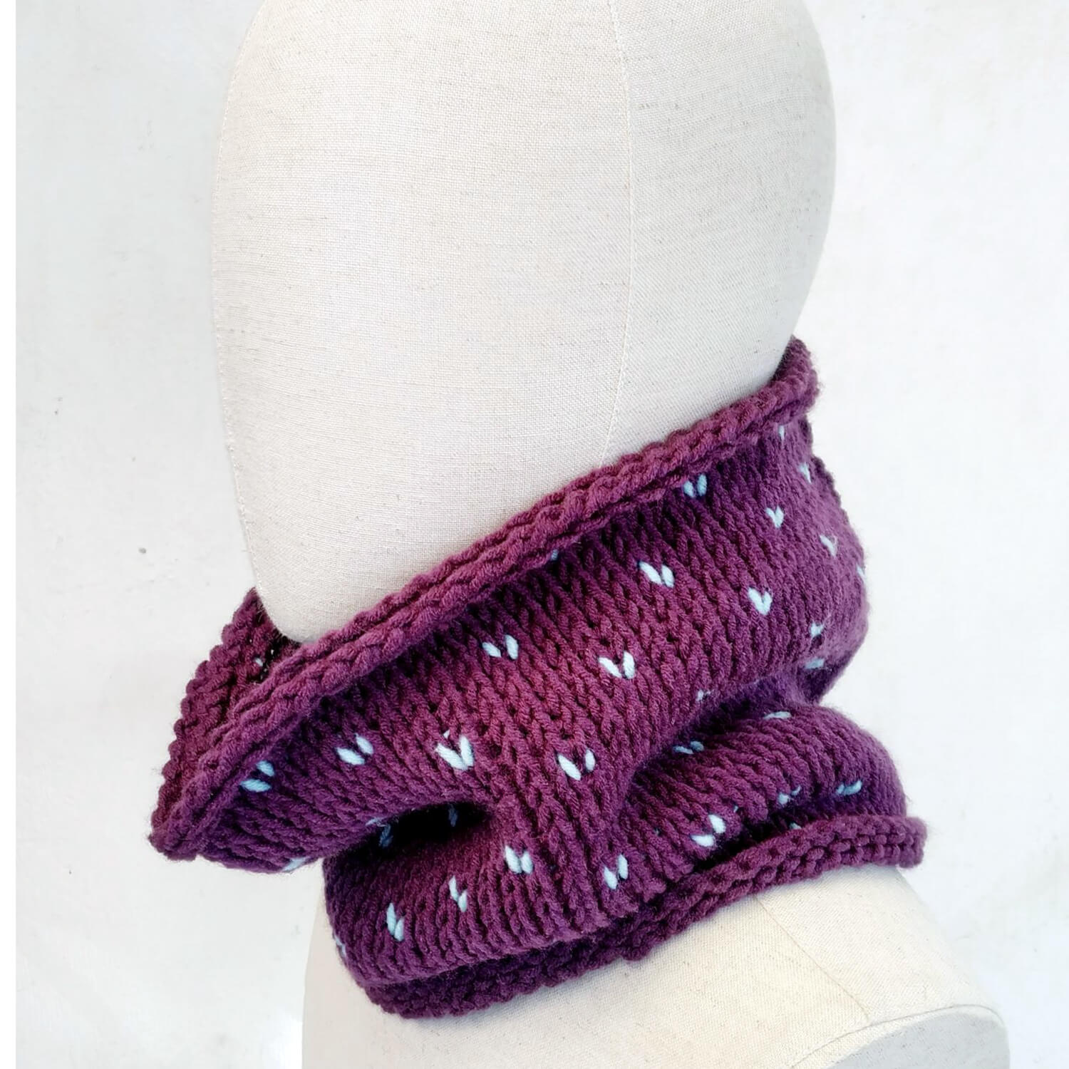 Mini Hearts Cowl Pattern