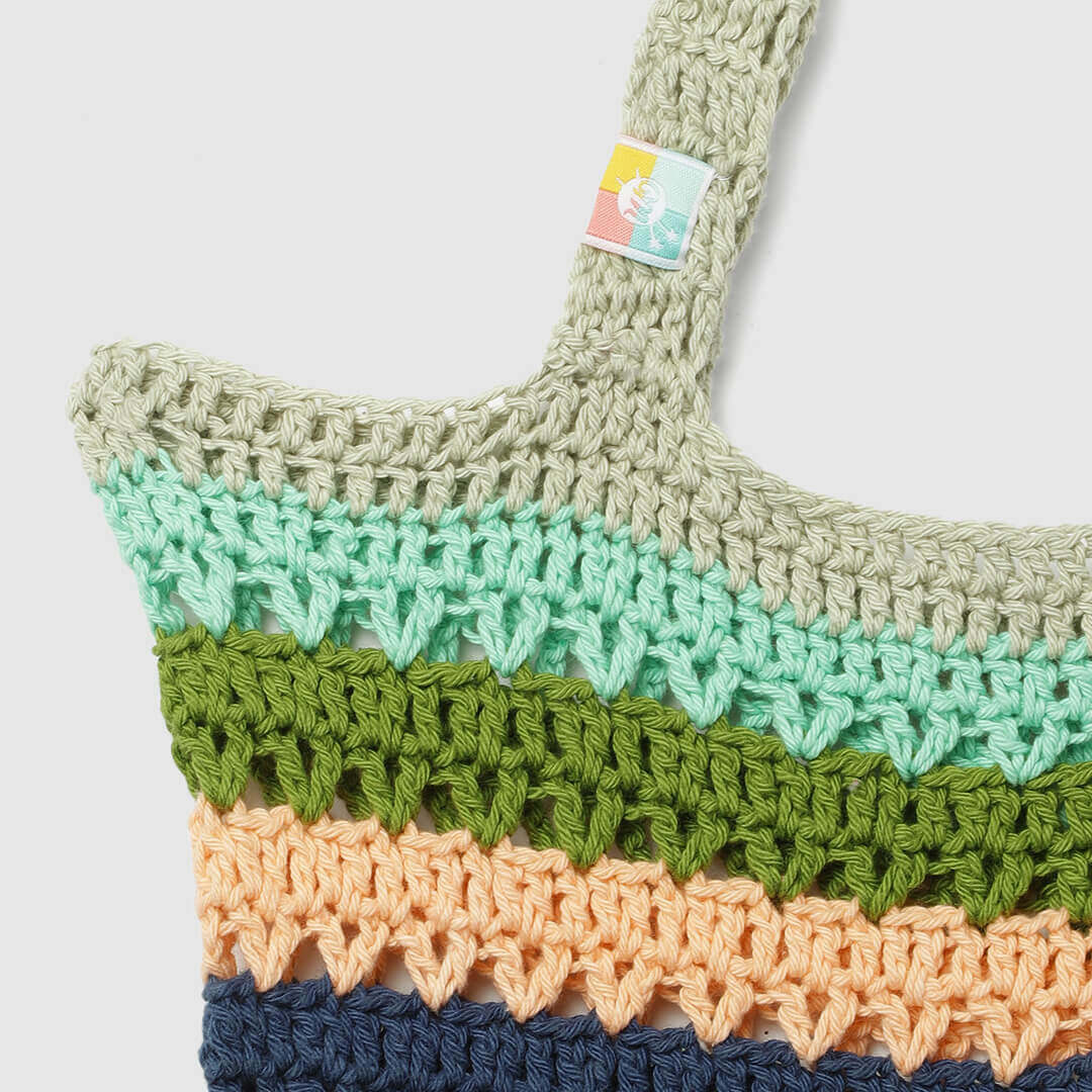 Handmade Crochet Bag - Multi Color 3044