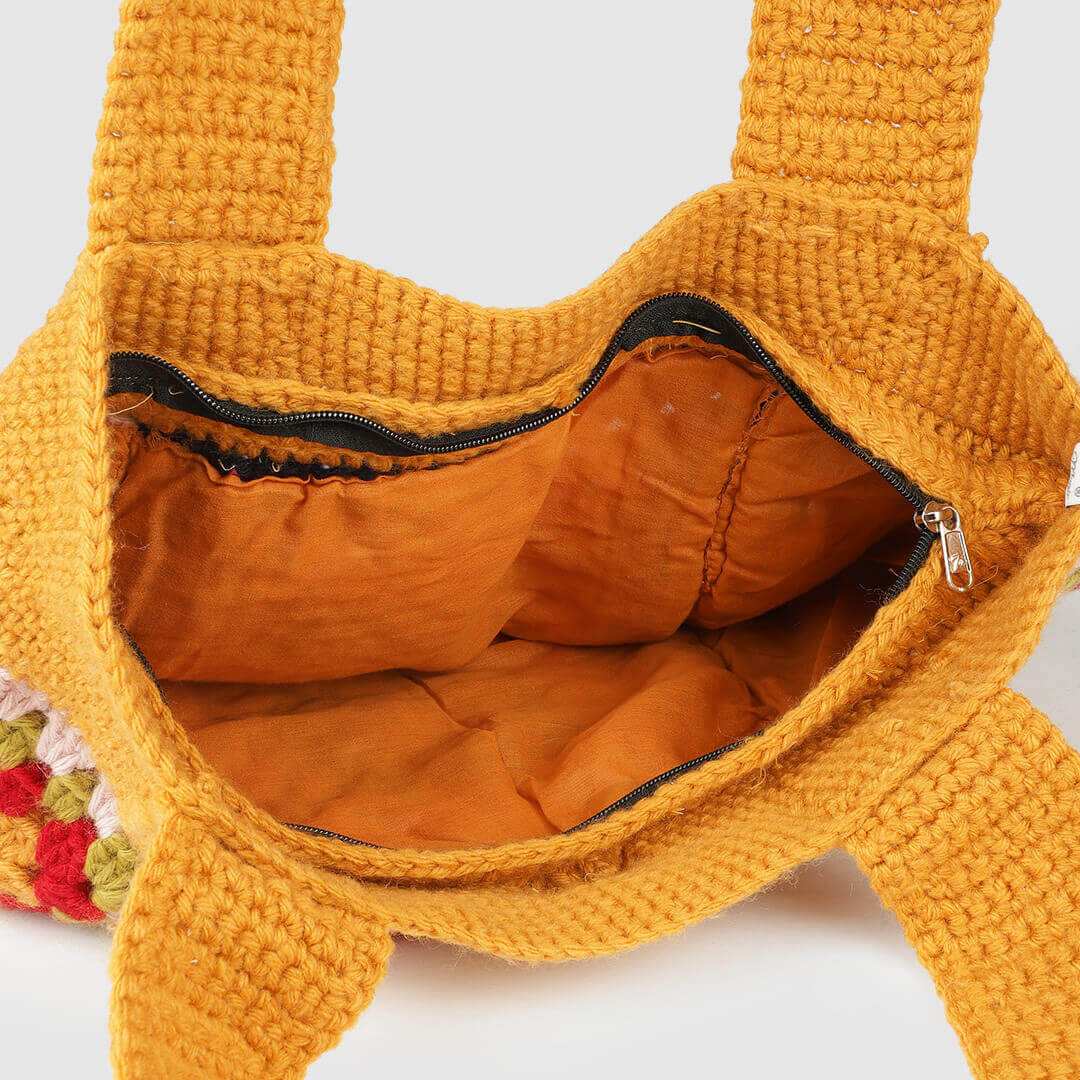 Handmade Crochet Bag - Multi Color 3054