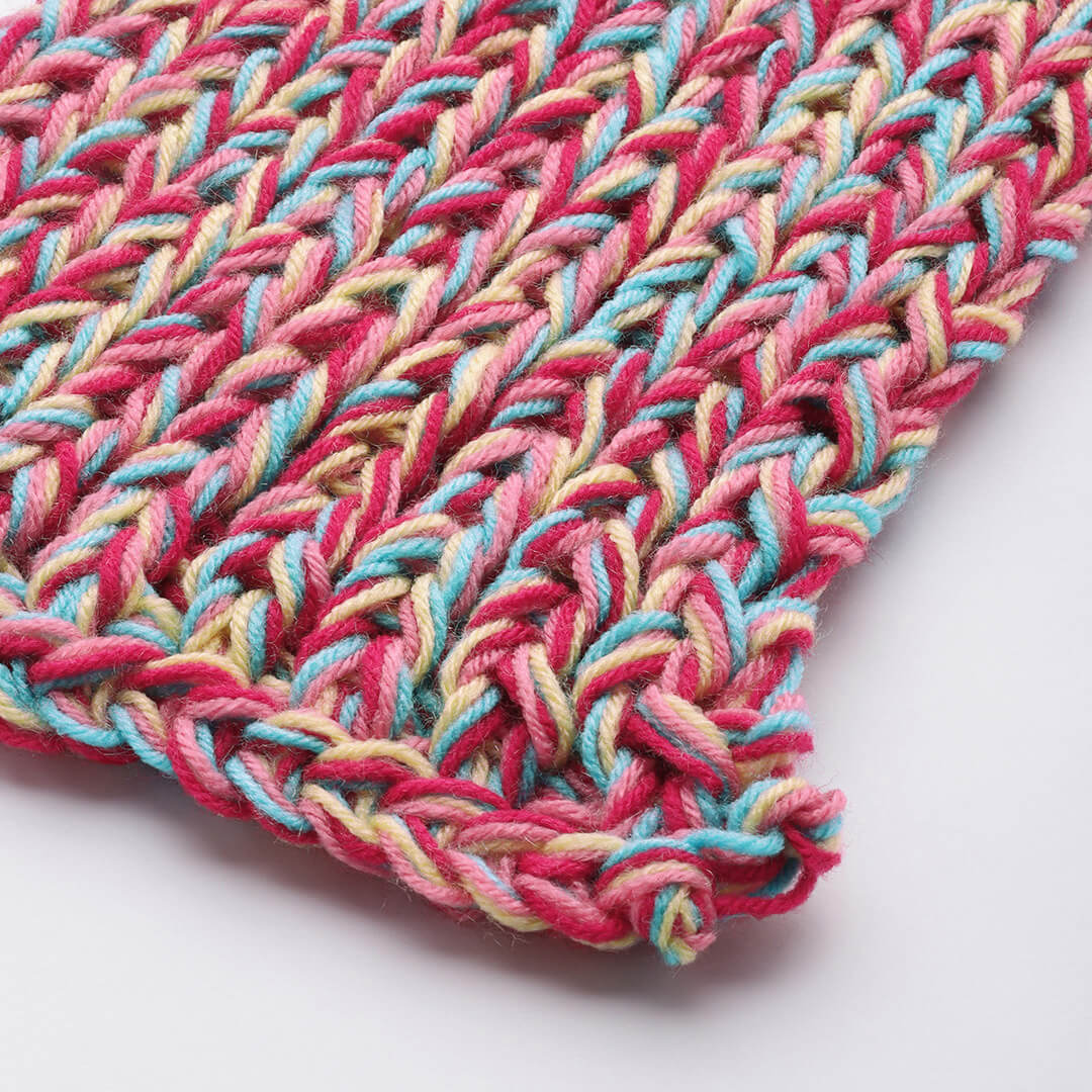 Long Knitted Scarf - Multi-Color - 3059