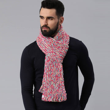Long Knitted Scarf - Multi-Color - 3059