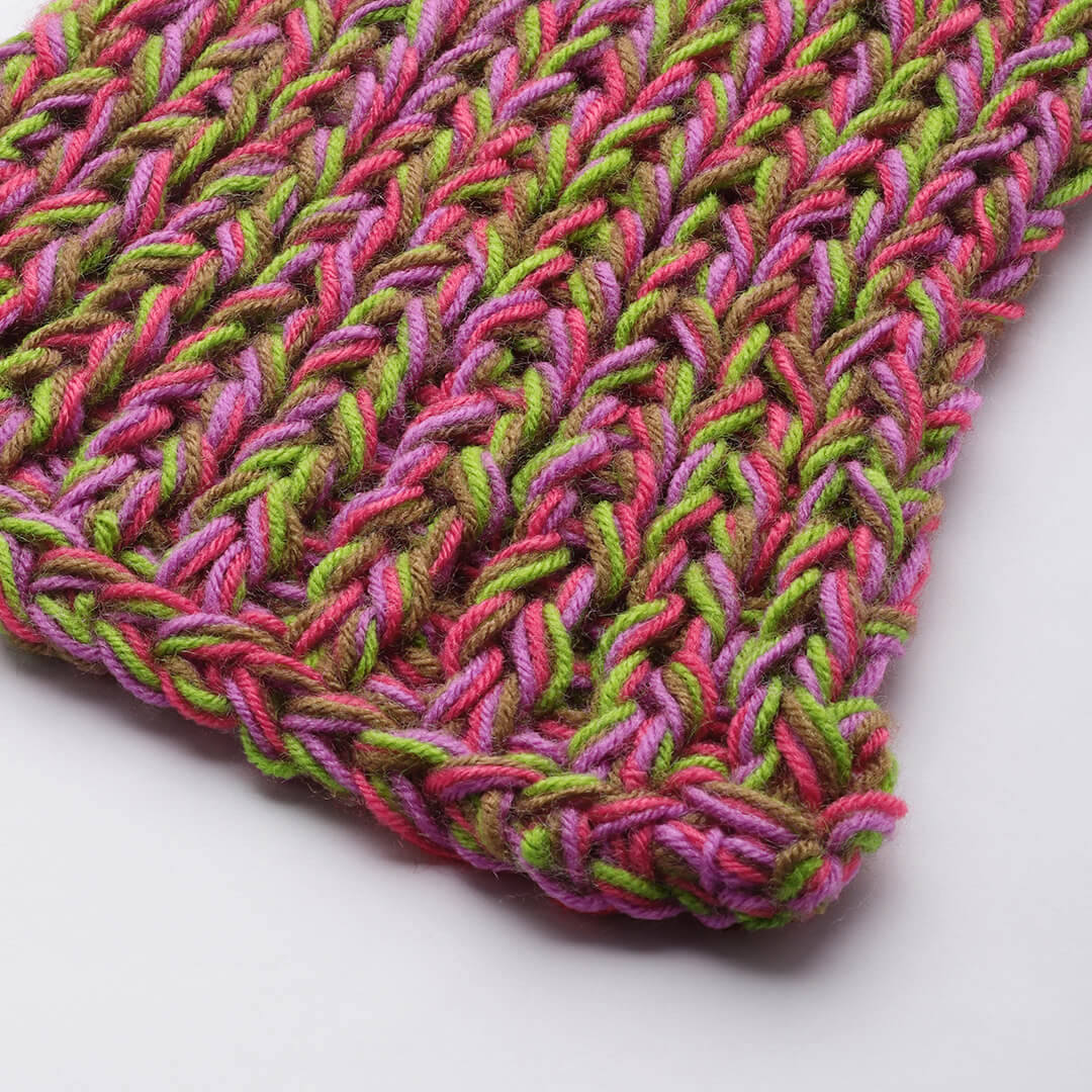 Long Knitted Scarf - Multi-Color - 3060