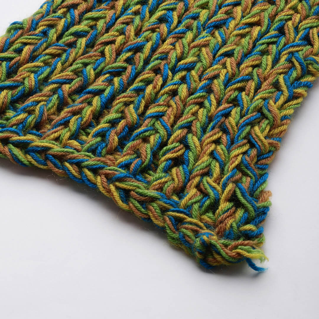 Long Knitted Scarf - Multi-Color - 3062