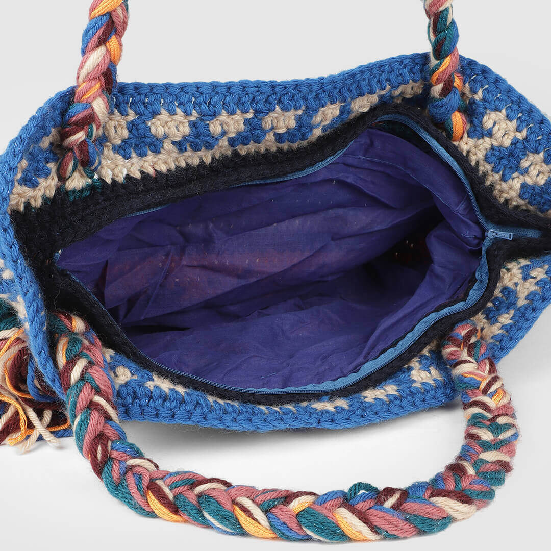 Handmade Crochet Bag - Multi Color 3053