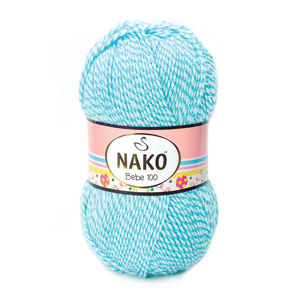 Nako Bebe 100 Yarn - Marl Turquoise 21292