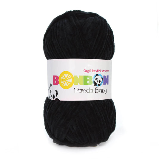 Nako Bonbon Panda Baby Yarn - Black 3087 217