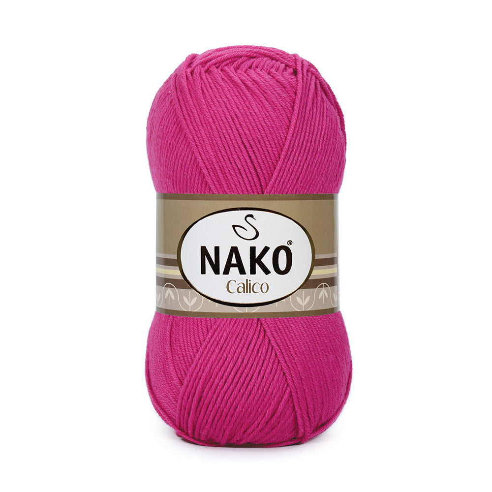 Nako Calico Yarn - Fuchsia 4569