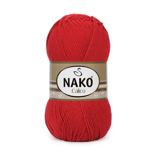 Nako Calico Yarn - Red 2209