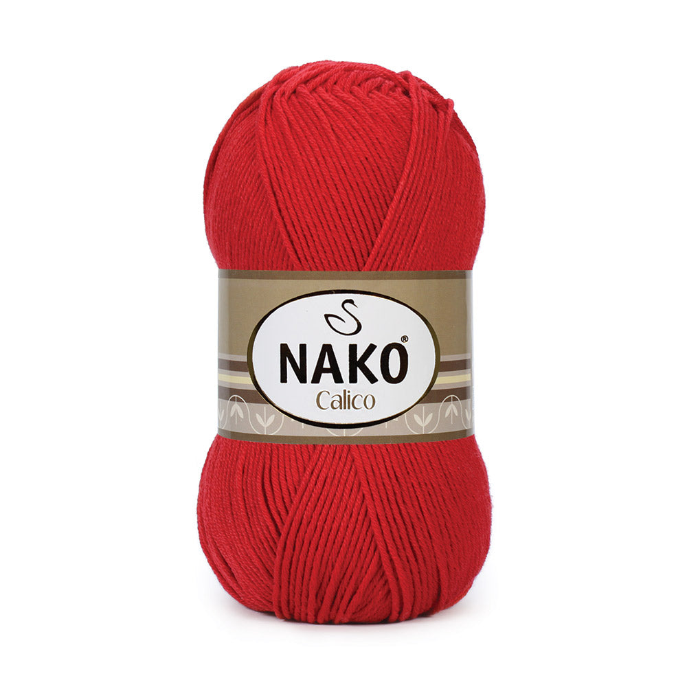 Nako Calico Yarn - Red 2209