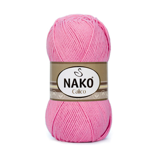 Nako Calico Yarn - Sugar Pink 6668