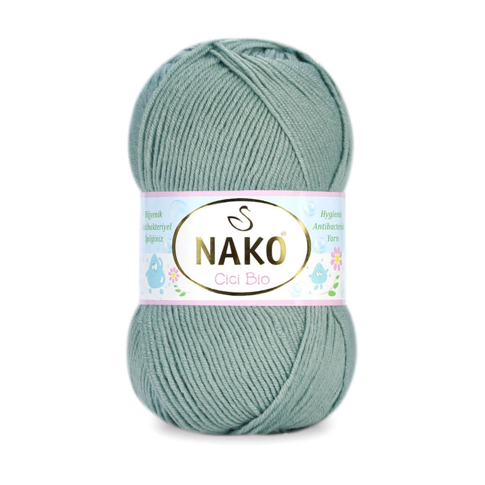 Nako Cici Bio Antibacterial Yarn - Royal Mint 10023