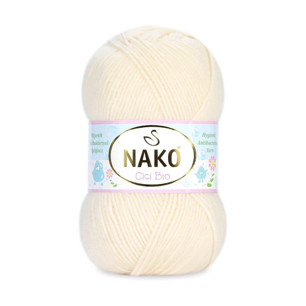 Nako Cici Bio Antibacterial Yarn - Cream 11454