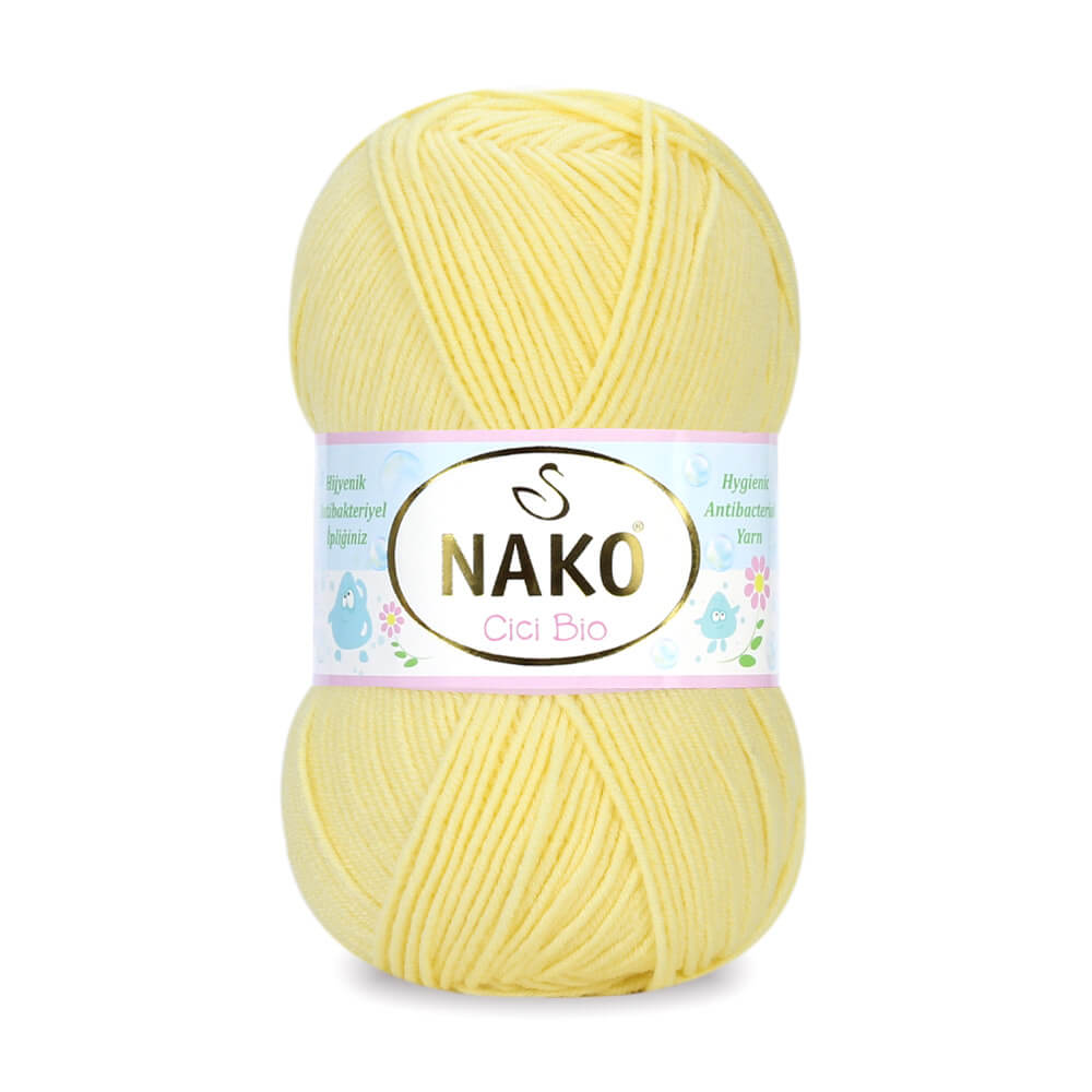 Nako Cici Bio Antibacterial Yarn - Yellow 1421
