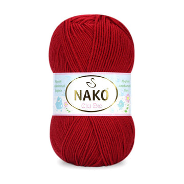 Nako Cici Bio Antibacterial Yarn - Red 4675