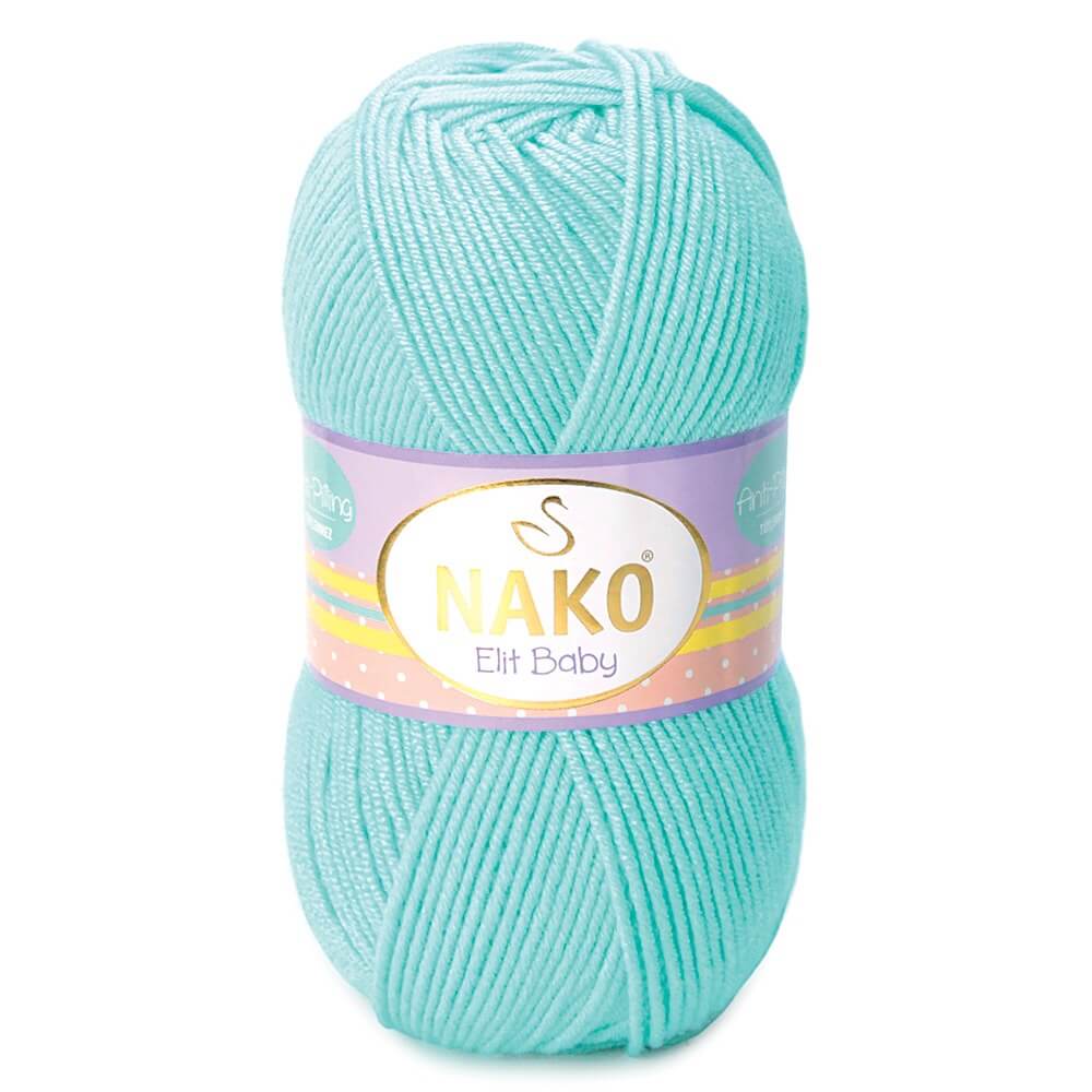 Nako Elit Baby Yarn - Light Turquoise Blue 10535