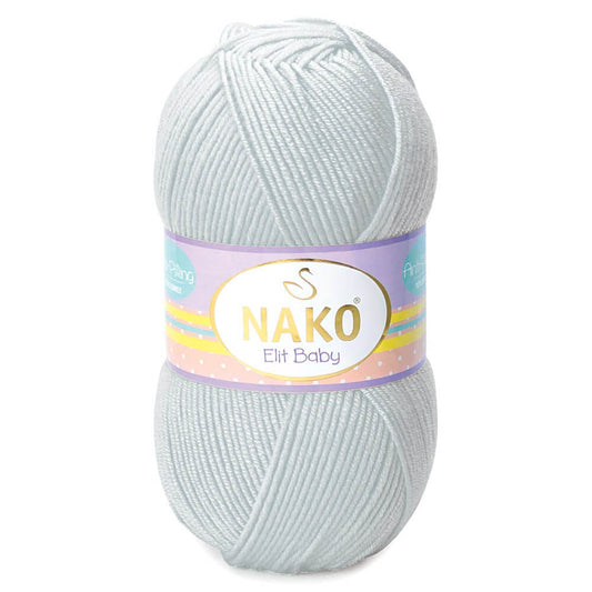 Nako Elit Baby Yarn - Light Grey 4672