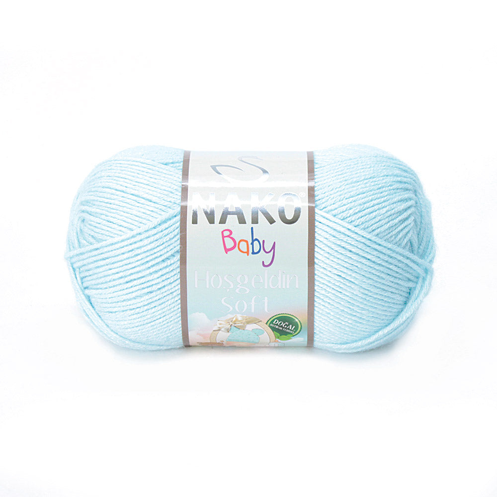 Nako Baby Hosgeldin Soft Yarn - New Born Aqua 85