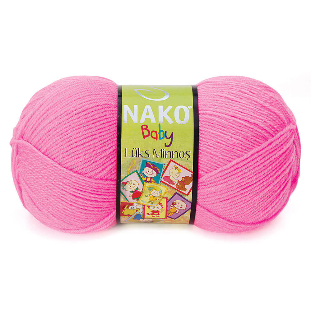 Nako Luks Minnos Yarn - Pink 11158