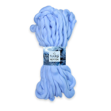Nako Neptun Finger Knitting Yarn - Ice Blue 11453