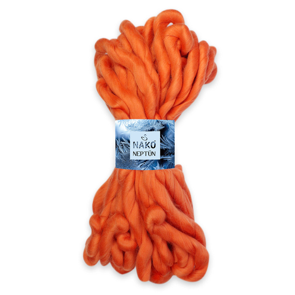 Nako Neptun Finger Knitting Yarn - Orange 12980