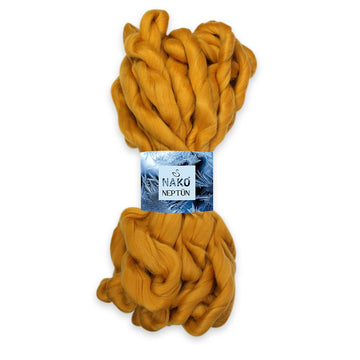 Nako Neptun Finger Knitting Yarn - Mustard Yellow 6825
