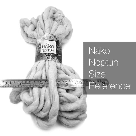 Nako Neptun Finger Knitting Yarn - Ice Blue 11453