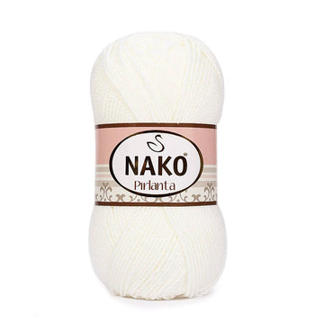 Nako Pirlanta Yarn - White 208