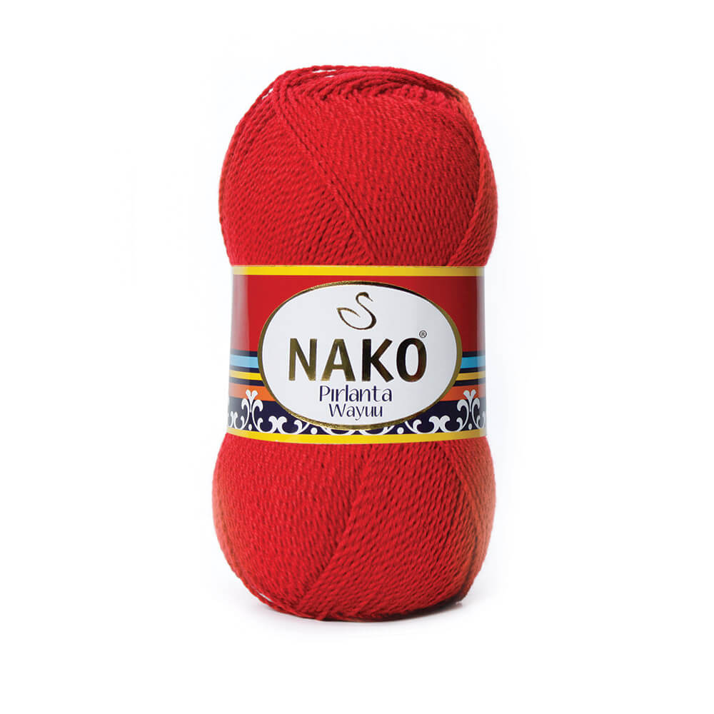 Nako Pirlanta Wayuu Yarn - Poppy Red 6741