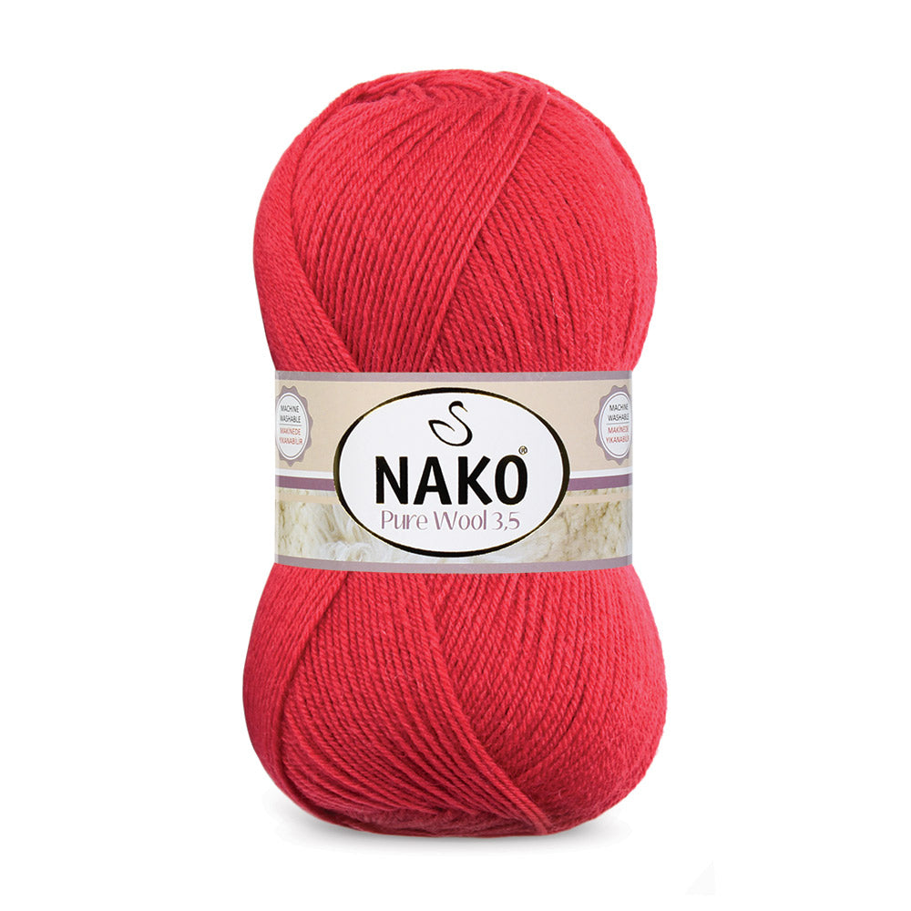 Nako Pure Wool 3.5 - Red 6814