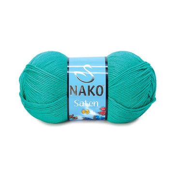 Nako Saten Yarn - Cyan Blue 4240