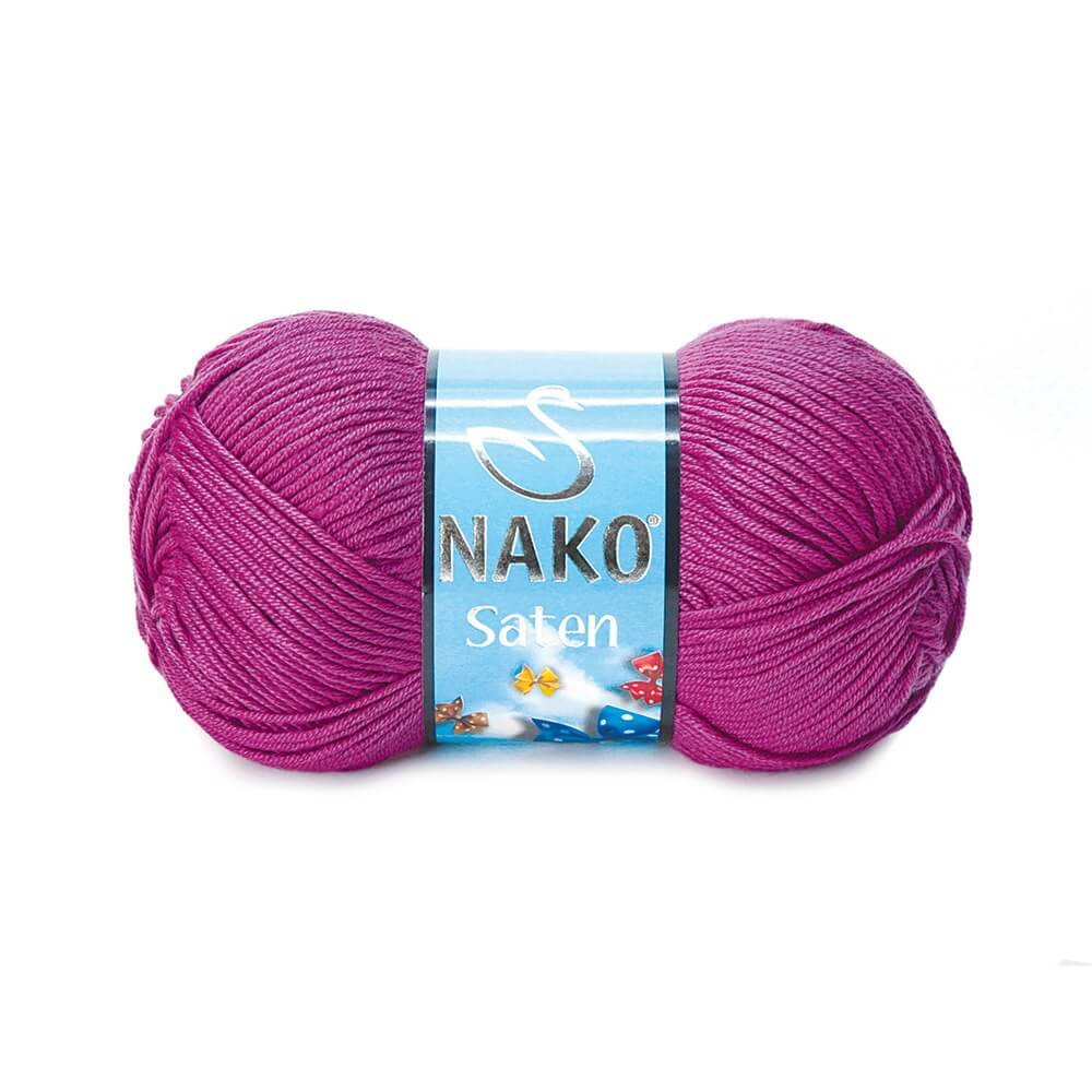 Nako Saten Yarn - Magenta 6964