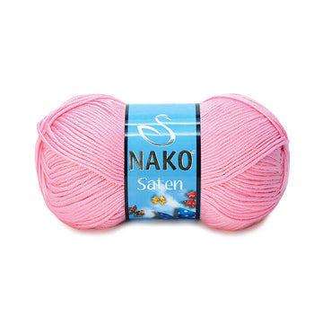 Nako Saten Yarn - Baby Pink 229
